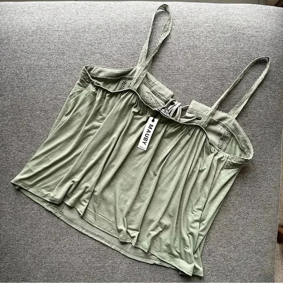 Mauby Embroidered Tie Neck Tank Top XXL - Picture 6 of 6